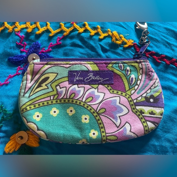 Vera Bradley Handbags - Purple Vera Bradley card case. Approximately 3 1/2 x 6”. Excellent condition!